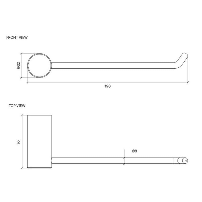 Ava Stainless Steel Toilet Roll Holder
