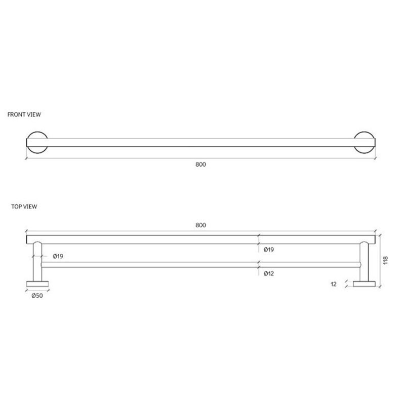 Harper Double Towel Rail