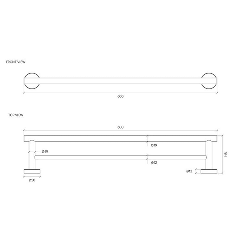 Harper Double Towel Rail
