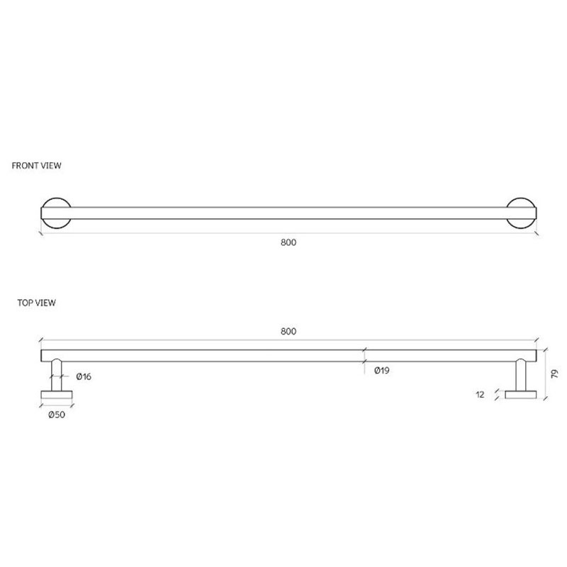 Harper Single Towel Rail