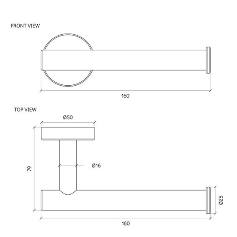 Harper Stainless Steel Toilet Roll Holder