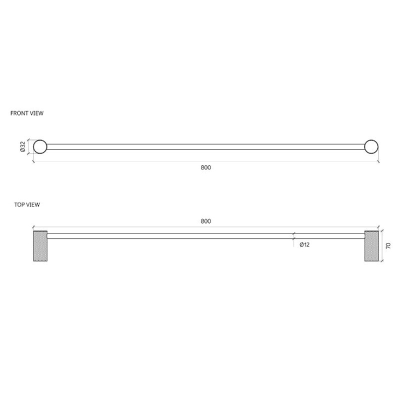 Lexi Single Towel Rail