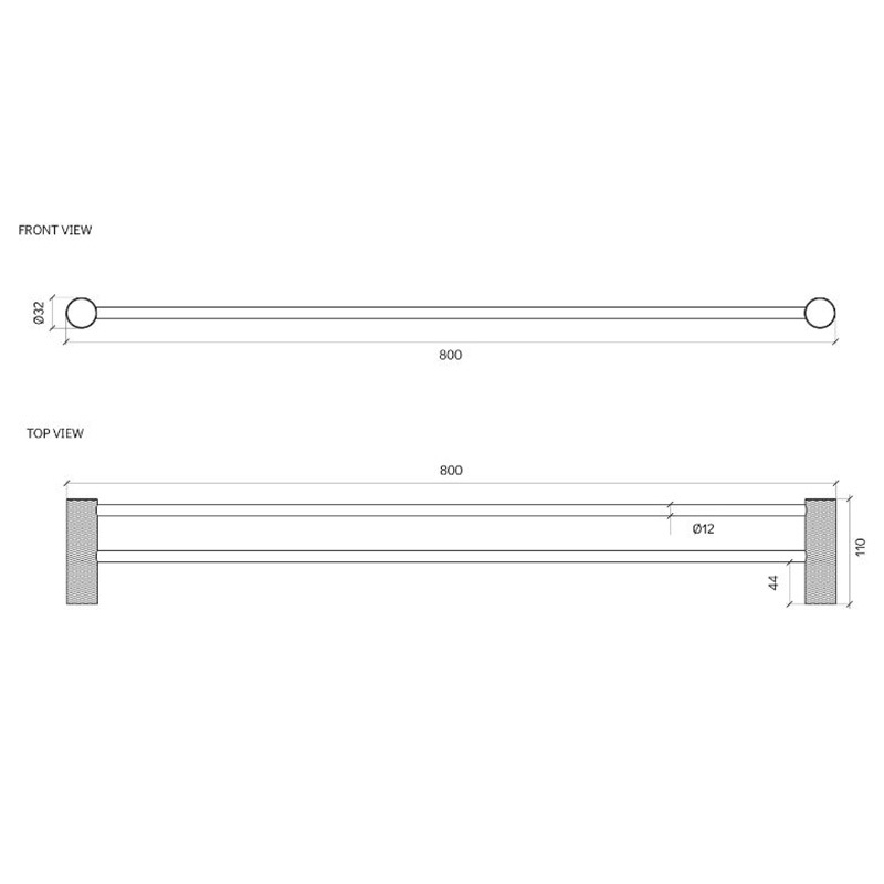 Lexi Double Towel Rail