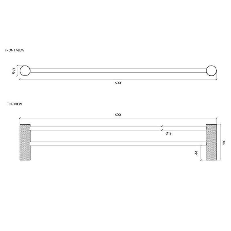 Lexi Double Towel Rail