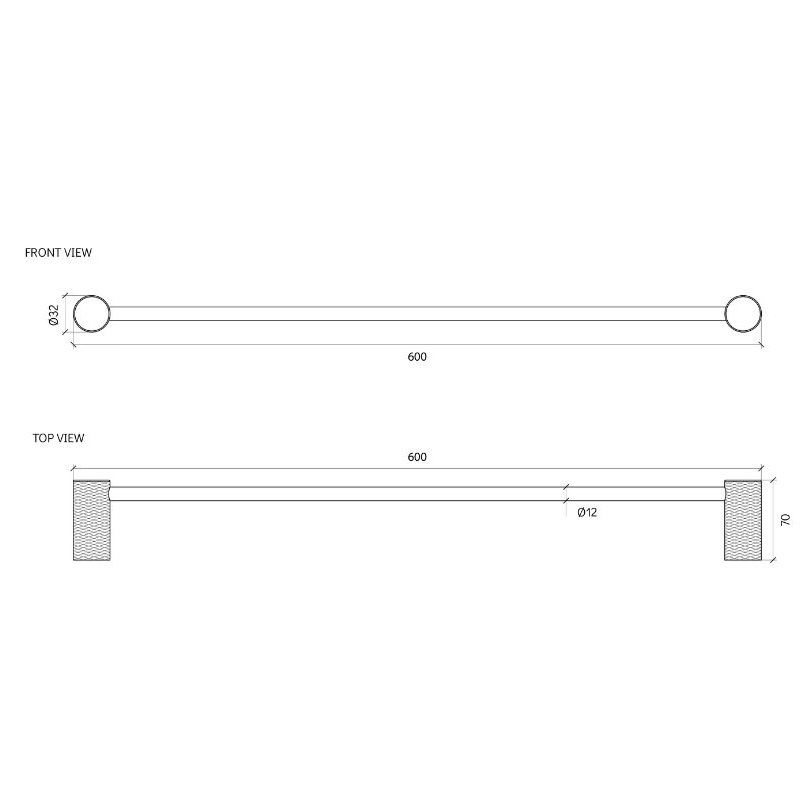 Lexi Single Towel Rail