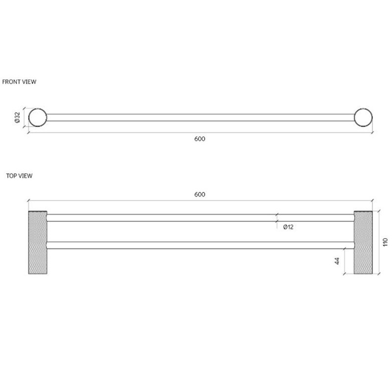 Lexi Double Towel Rail