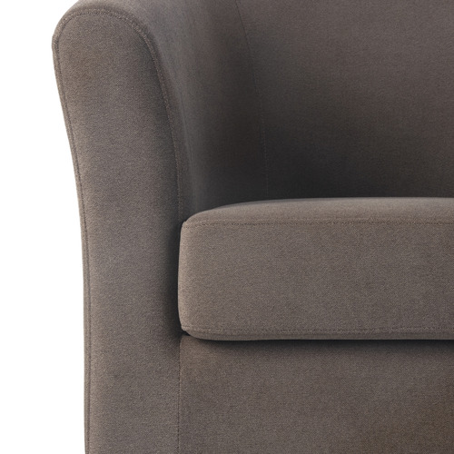 Brown Kobi Velvet Tub Chair