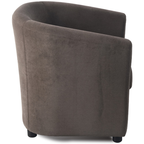Brown Kobi Velvet Tub Chair