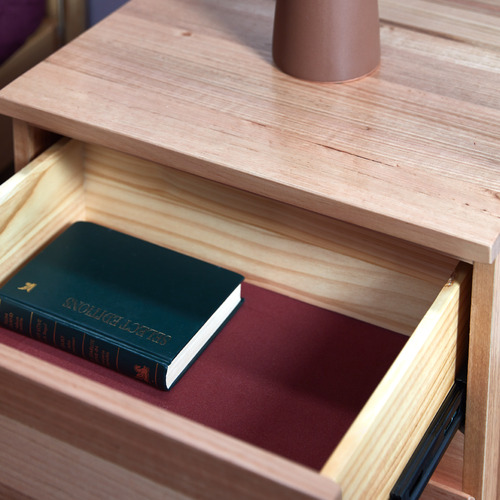Classic Design Living Natural Bahama Tasmanian Oak Bedside Table