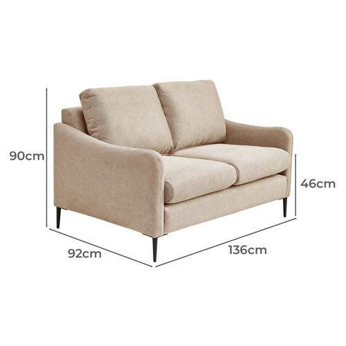 Monroe 2 Seater Chenille Sofa