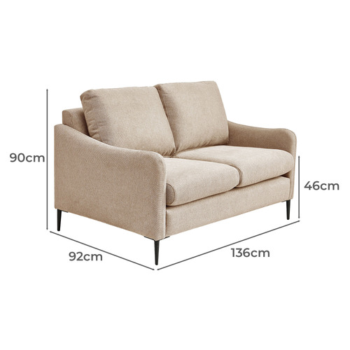 Monroe 2 Seater Chenille Sofa