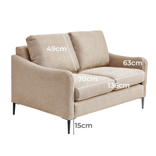 Monroe 2 Seater Chenille Sofa