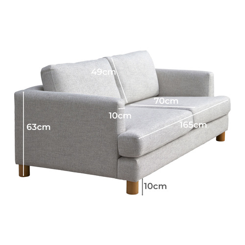Madison 3 Seater Upholstered Sofa