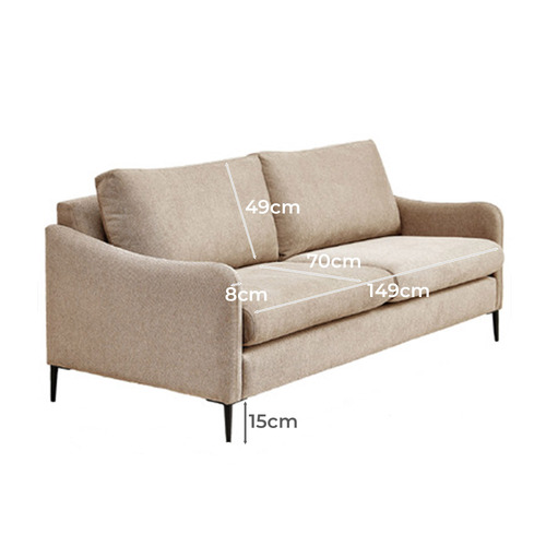 Monroe 3 Seater Chenille Sofa