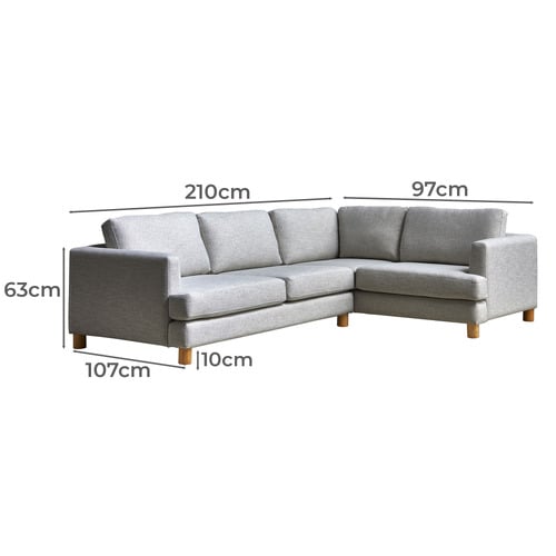 Madison 4.5 Seater Upholstered Sofa