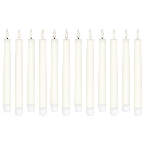 6 Piece Uyuni Remote Enabled Wax Taper Candle Set