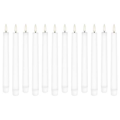 6 Piece Uyuni Remote Enabled Wax Taper Candle Set