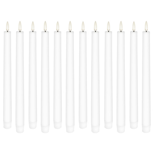 6 Piece Uyuni Remote Enabled Wax Taper Candle Set