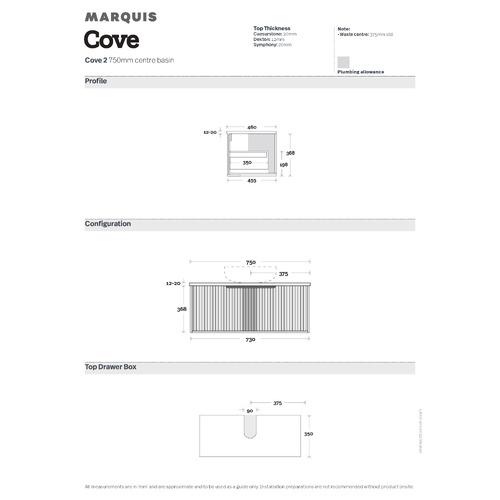 The Cove Blossom Matte White Wall Hung Single Vanity