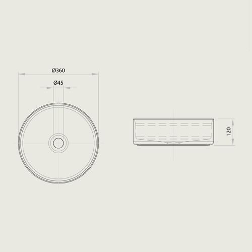 Gloss Paco Ceramic Basin