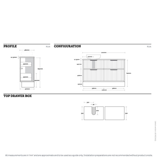 Salamander 1200mm Freestanding Single Vanity