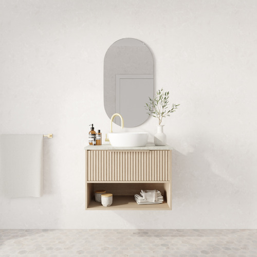 Merewether 750mm Wall Hung Single Vanity with Solid Surface Countertop