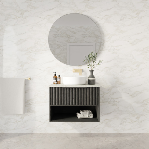 Merewether 750mm Wall Hung Single Vanity with Solid Surface Countertop