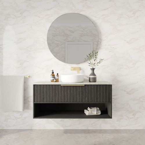 Merewether 1200mm Wall Hung Single Vanity with Solid Surface Countertop