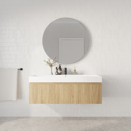 Sanremo 1200mm Wall Hung Single Vanity with Polymarble Countertop