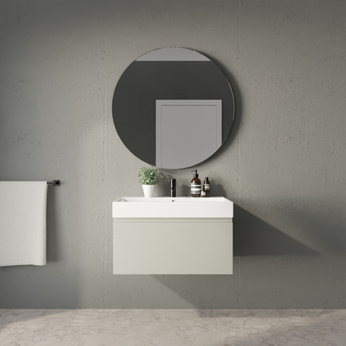 Sanremo 750mm Wall Hung Single Vanity with Polymarble Countertop