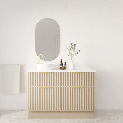 Salamander 1200mm Freestanding Single Vanity with Solid Surface Countertop