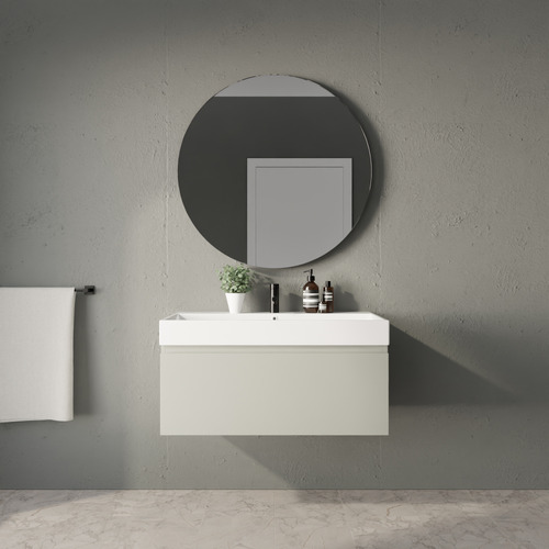 Sanremo 900mm Wall Hung Single Vanity with Polymarble Countertop