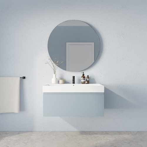 Sanremo 900mm Wall Hung Single Vanity with Polymarble Countertop