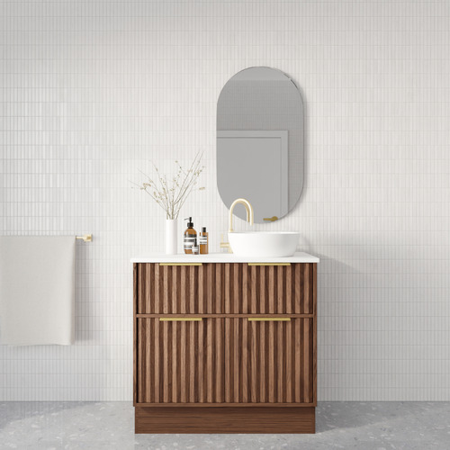 Salamander 900mm Freestanding Single Vanity with Solid Surface Countertop