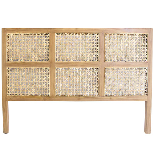 Bali Woven Rattan Queen Bedhead Temple & Webster