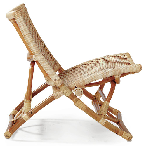 Avalon Home Avalon Cane and Rattan Foldable Beach Chair & Reviews Temple & ster