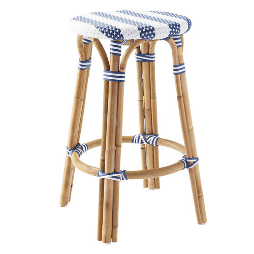 blue backless bar stools