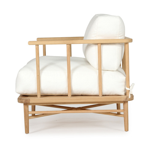 White & Natural Ocea Armchair