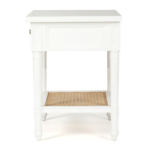 White Hamilton 57cm Bedside Table