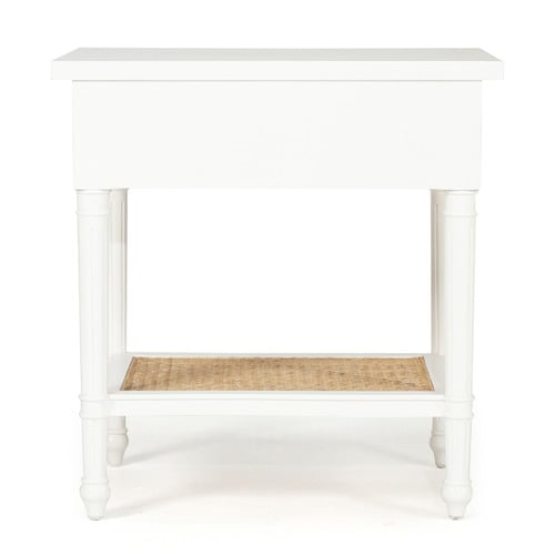 White Hamilton 57cm Bedside Table
