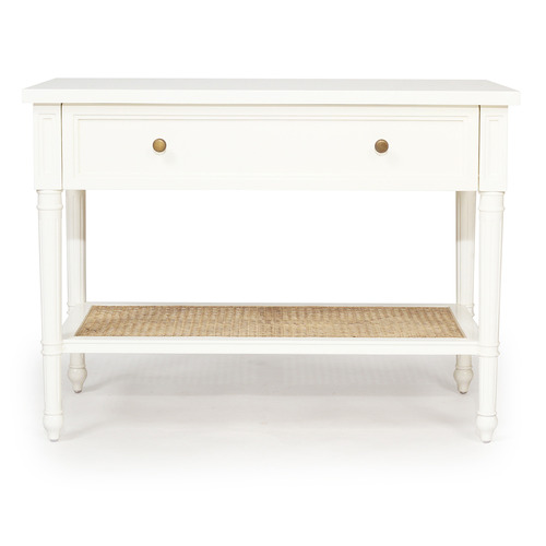 White Hamilton 91cm Bedside Table