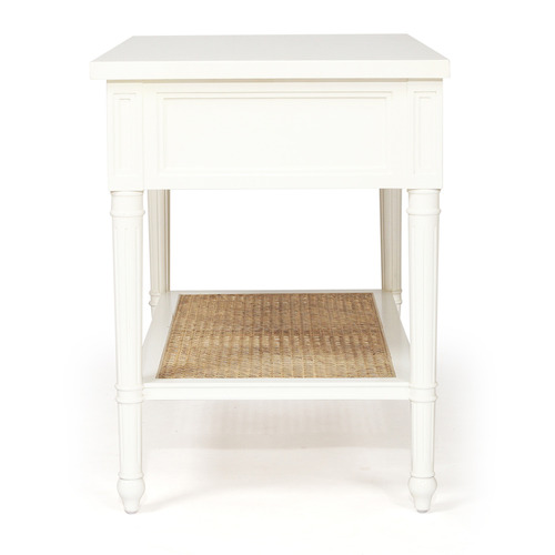 White Hamilton 91cm Bedside Table