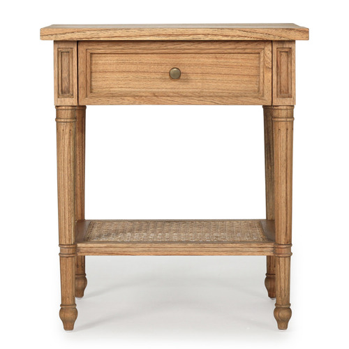 Weathered Oak Hamilton 57cm Bedside Table