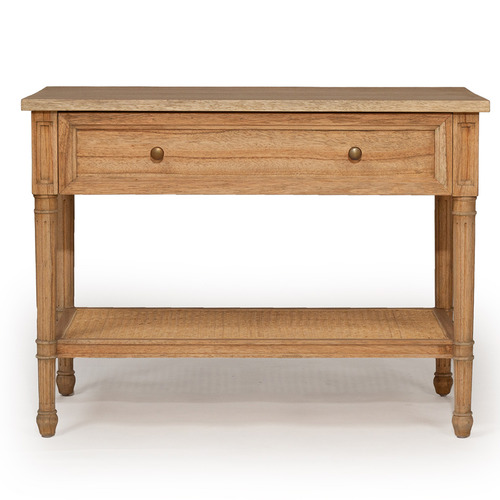 Weathered Oak Hamilton 91cm Bedside Table
