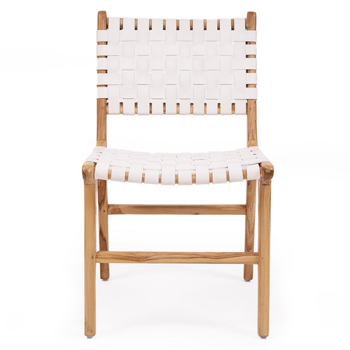 Pasadena Woven Leather Side Chair