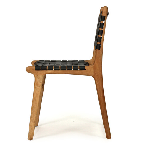 Pasadena Woven Leather Side Chair