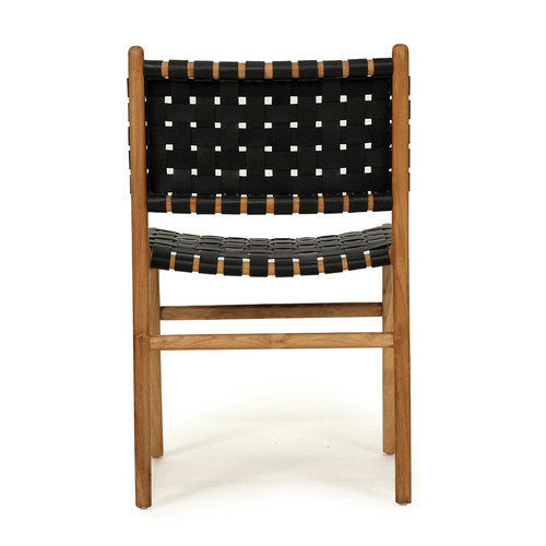 Pasadena Woven Leather Side Chair