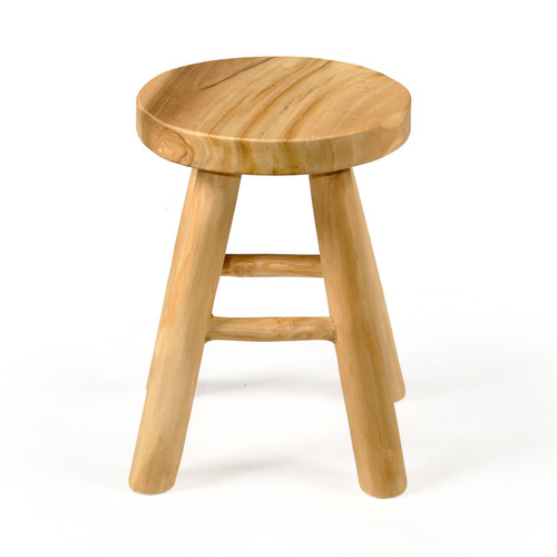 LilaInteriors Lombok Suar Wood Stool | Temple & Webster