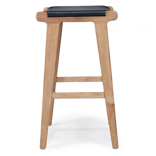 65cm Pasadena Flat Leather Saddle Stool
