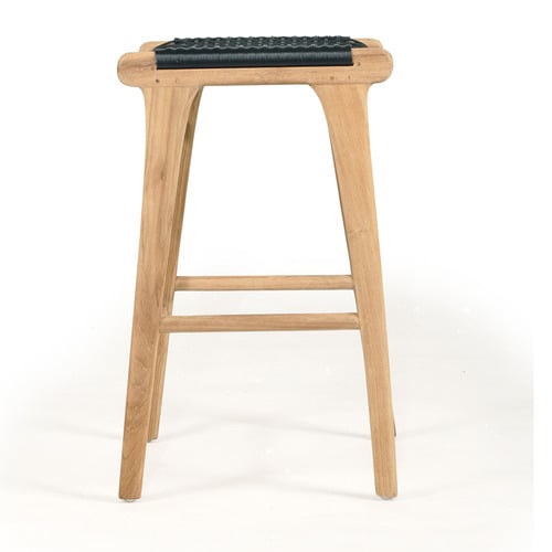 65cm Zen Backless Teak Wood Counter Stool